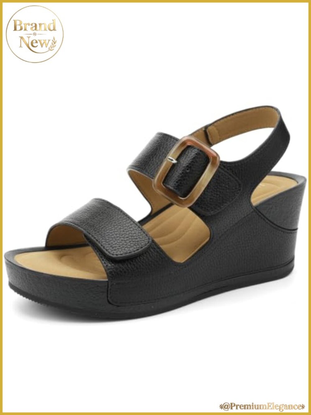 Womens Platform Wedge Sandals Comfortable Open Toe Ankle Strap